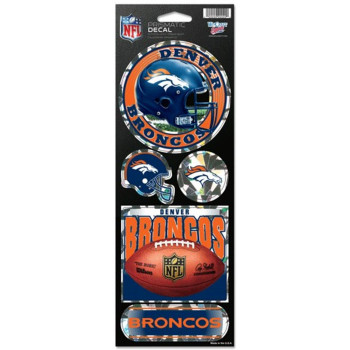 Denver Broncos Stickers Prismatic