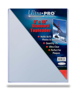 Toploader - 8X10 - Standard - (25 Per Pack)