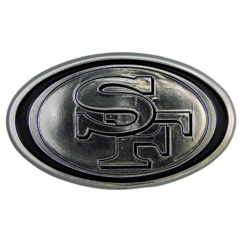 San Francisco 49Ers Auto Emblem - Silver