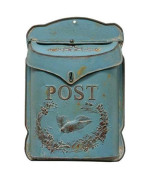 Rustic Blue Post Box