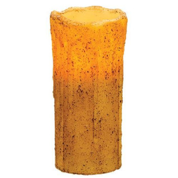 Burnt pale yellow Drip Timer Pillar, 7&Quot;