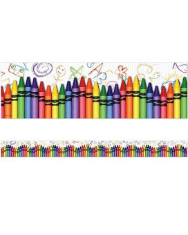 Edupress Crayons Straight Border Trim (Ep63269)