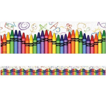 Edupress Crayons Straight Border Trim (Ep63269)