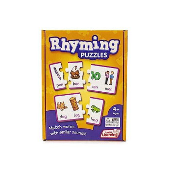 Junior Learning Jl656 Rhyming Puzzles, Multi