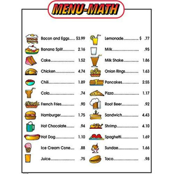 Menu Math For Beginners 6Pk Extra