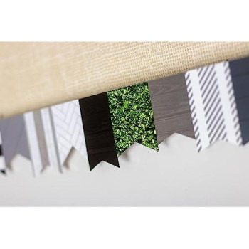 Teacher Created Resources Modern Farmhouse Pennants Die-Cut Border Trim, 35 Feet