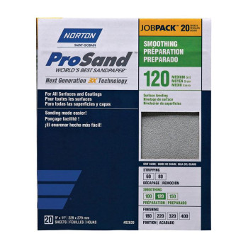 Sandpaper Med 120G 20Pk