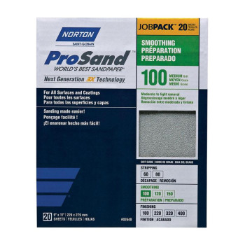 Sandpaper Med 100G 20Pk