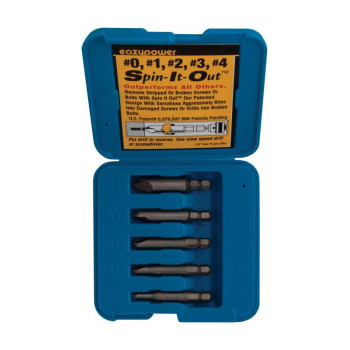 Screw Remover 1/4 5Pk