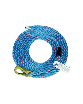 Rope+Snap Hook 50' Blue