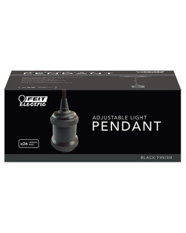 Pendant Adj Blk 55 60W