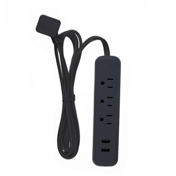 Powerstrip 3Out 2Usb Blk