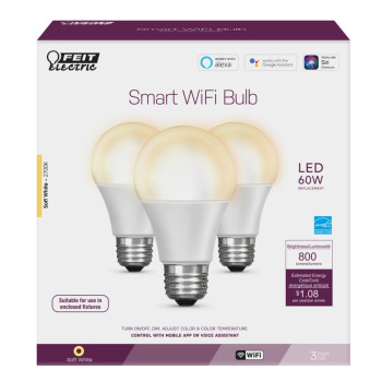 Smart Led A19 Sw 60W 3Pk