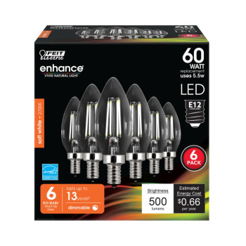 Led Dm B10E12 Sw 60W 6Pk