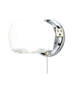 Fixt Sconce 1L Wht/Chrm