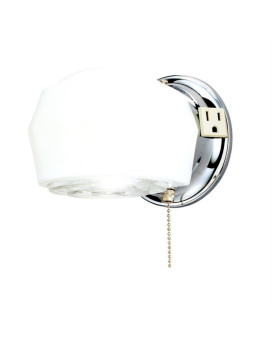 Fixt Sconce 1L Wht/Chrm