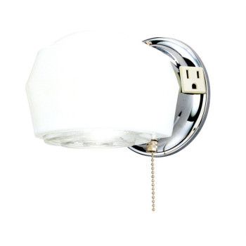 Fixt Sconce 1L Wht/Chrm