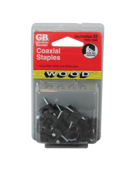 Staple Coaxial Blk Cd/25