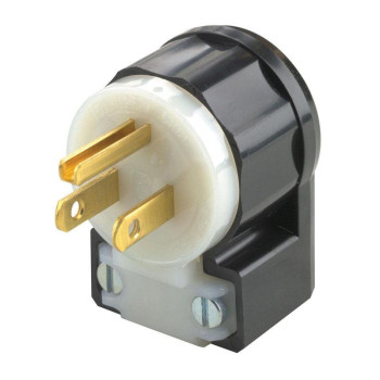 Angled Plug 3Wire 15A Bl