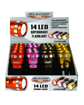 Flashlight Colors 14 Led (Pack Of 16)