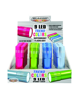 Flashlight 9 Led Trend (Pack Of 16)