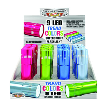 Flashlight 9 Led Trend (Pack Of 16)