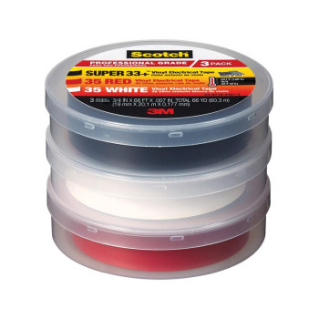 Electric Tape3/4Asst3Pk