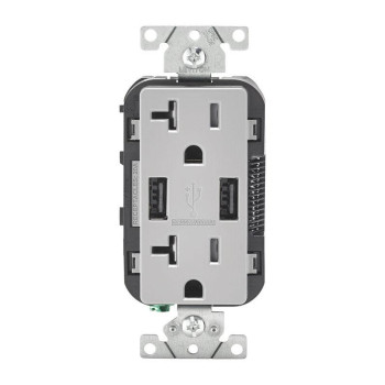 Usb Outlet 20Amp Gray