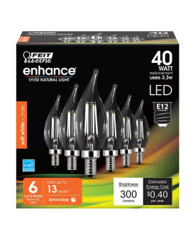 Bulb Led Ca10 Sw 3.3W6Pk