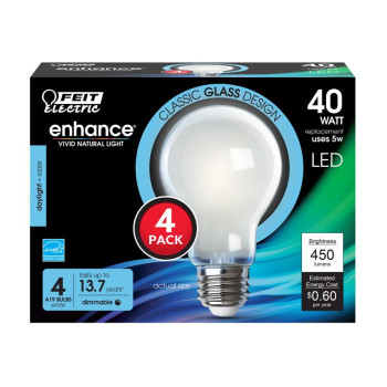 Bulb Led A19 Dl 5W 4Pk