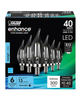 Bulb Led Ca10 Dl 3.3W6Pk