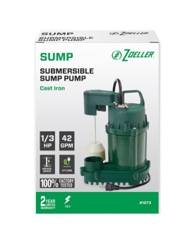 Sump Pump 1/3Hp 42Gph