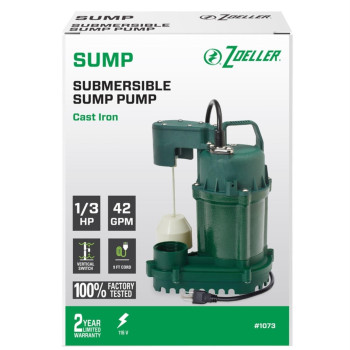 Sump Pump 1/3Hp 42Gph