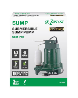 Sump Pump 1/3Hp 48Gph