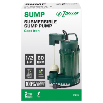 Sump Pump 1/2Hp 60Gph