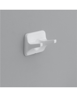 Dbl Robe Hook Brght Wht