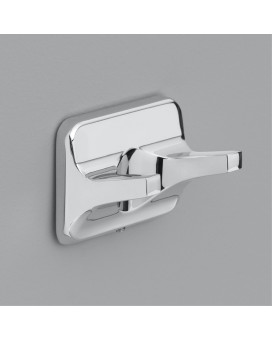 Dbl Robe Hook Chrm