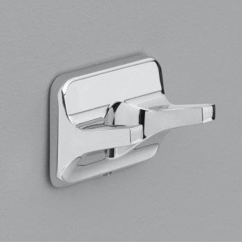 Dbl Robe Hook Chrm