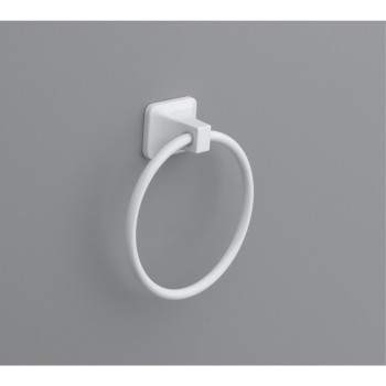 Towel Ring Stn Wht