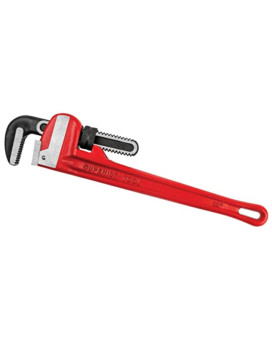 4009498 Pipe Wrench 18 Superior Tool Pro-Line 2-1/2 Inch Heavy Duty Pipe Wrench Red 1 Piece (Pack Of 1)