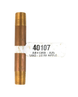 Nipple 1/8X2.5Rbrs (Pack Of 2)