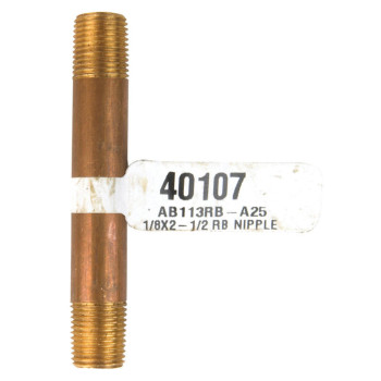 Nipple 1/8X2.5Rbrs (Pack Of 2)