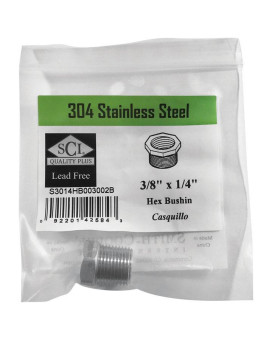 Hex Bushing 3/8X1/4 Ss