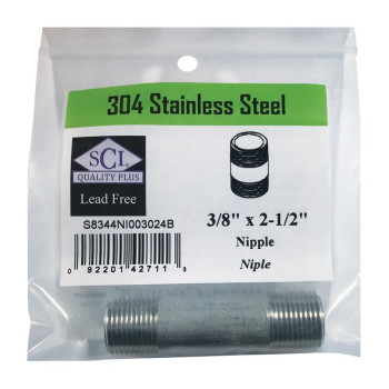 Nipple Ss 3/8 X 2.5