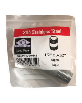 Nipple Ss 1/2 X 3.5