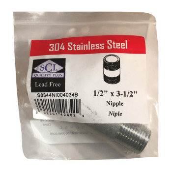 Nipple Ss 1/2 X 3.5