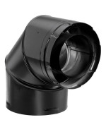 Pipe Elbow Direct 90 Blk