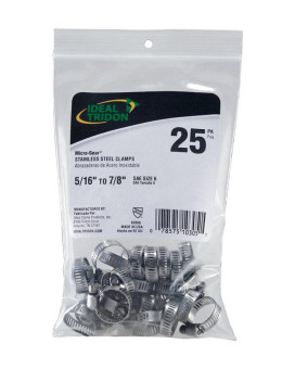 Hoseclmp 5/16-7/8 Ss25Pk