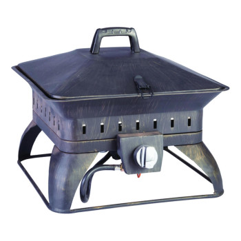 Firepit Sq Lp Gas Portbl