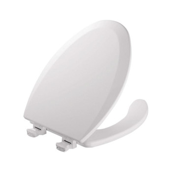 Toilet Seat Elng Wood Wh